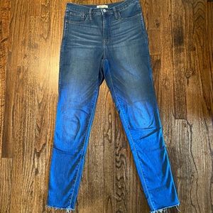 Madewell 10in Rose Tall Raw Edge Skinny Jean